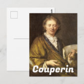 Portrait von François Couperin Postkarte (Vorne/Hinten)