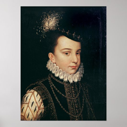 Portrait von Francois Hercule de France Poster (Vorne)