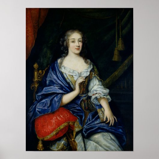 Portrait von Francoise-Louise de la Baume le Blanc Poster (Vorne)