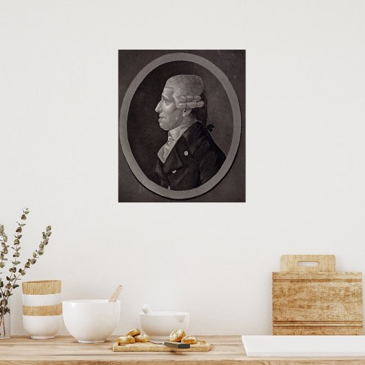 Portrait von Franz Joseph Haydn Poster (Küche)