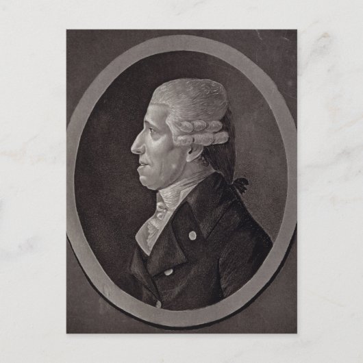 Portrait von Franz Joseph Haydn Postkarte (Vorderseite)