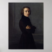 Portrait von Franz Liszt 1839 Poster (Vorne)