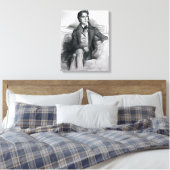 Portrait von Franz Liszt August 1832 Leinwanddruck (Insitu (Schlafzimmer))