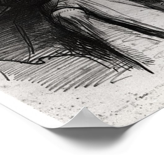 Portrait von Franz Liszt August 1832 Poster (Ecke)