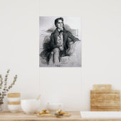 Portrait von Franz Liszt August 1832 Poster (Küche)