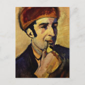 Portrait von Franz Marc von August Macke Postkarte (Vorderseite)