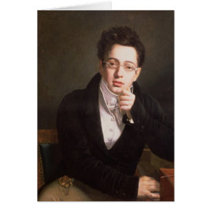 Portrait von Franz Schubert , österreichischer Kom