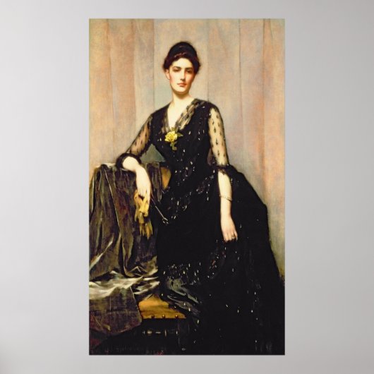 Portrait von Frau Agnes Williamson Poster (Vorne)