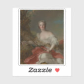 Portrait von Frau Bonnier de la Mosson als Diana Aufkleber (Blatt)