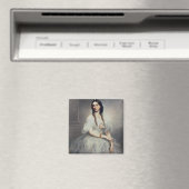 Portrait von Frau C.W.Stoughton (d.1907), Three-qu Magnet (In Situ (Geschirrspüler))