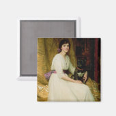 Portrait von Frau Dorothy Dicksee Magnet (Vorderseite/Rückseite)