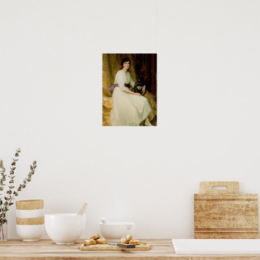 Portrait von Frau Dorothy Dicksee Poster (Küche)