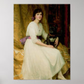 Portrait von Frau Dorothy Dicksee Poster (Vorne)