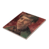 Portrait von Frau Madame Tanguy, Vincent van Gogh Fliese (Seite)