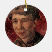 Portrait von Frau Madame Tanguy, Vincent van Gogh Keramikornament (Vorne)
