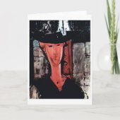 Portrait von Frau Pompadour, Modigliani Karte (Vorderseite)