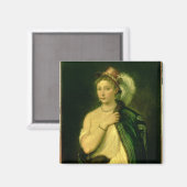 Portrait von Frauen, c.1536 Magnet (Vorderseite/Rückseite)