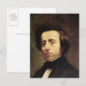 Portrait von Frederic Chopin 2 Postkarte (Vorne/Hinten)