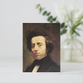 Portrait von Frederic Chopin 2 Postkarte (Stehend Vorderseite)