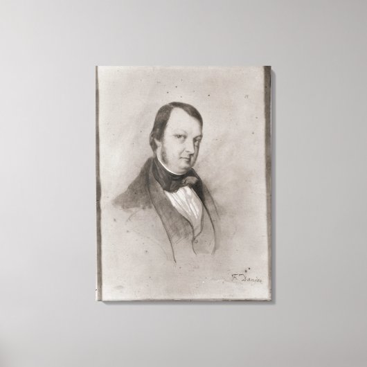 Portrait von Frederic Chopin Leinwanddruck (Vorderseite)