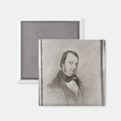 Portrait von Frederic Chopin Magnet (Vorderseite/Rückseite)
