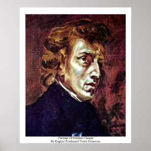 Portrait von Frédéric Chopin Poster