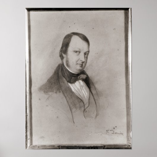 Portrait von Frederic Chopin Poster (Vorne)