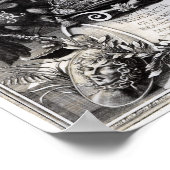 Portrait von Frederick William I Poster (Ecke)