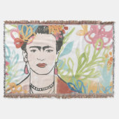 Portrait von Frida Kahlo Decke (Vorderseite)