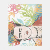 Portrait von Frida Kahlo Fleecedecke (Vorderseite)
