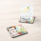 Portrait von Frida Kahlo Getränkeuntersetzer (Rechte Seite)