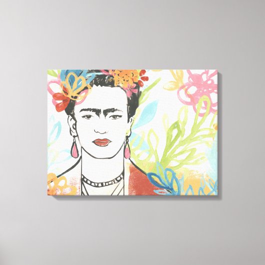 Portrait von Frida Kahlo Leinwanddruck (Vorderseite)