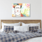 Portrait von Frida Kahlo Leinwanddruck (Insitu (Schlafzimmer))