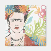 Portrait von Frida Kahlo Magnet (Vorne)