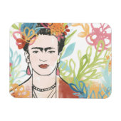 Portrait von Frida Kahlo Magnet (Horizontal)