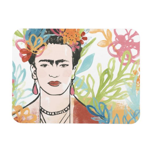 Portrait von Frida Kahlo Magnet (Horizontal)