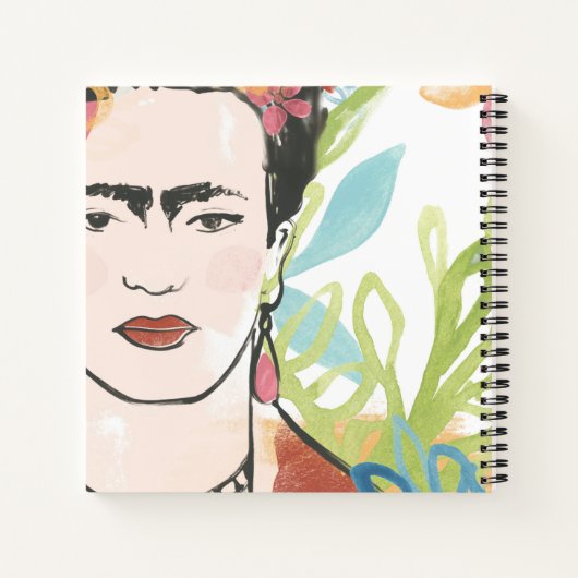 Portrait von Frida Kahlo Notizblock (Rückseite)