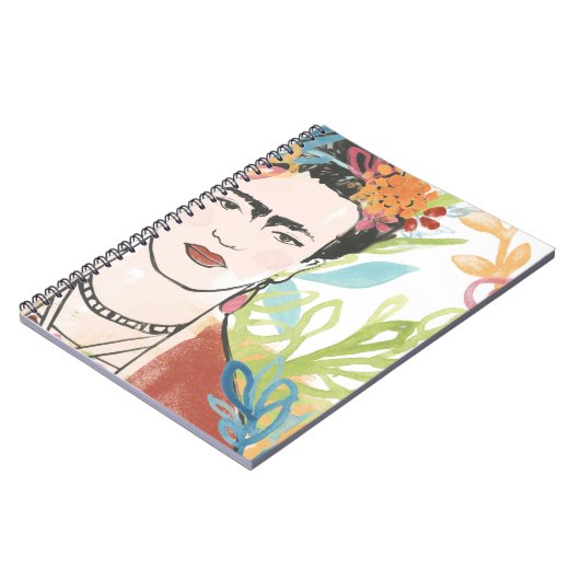 Portrait von Frida Kahlo Notizblock (Linke Seite)