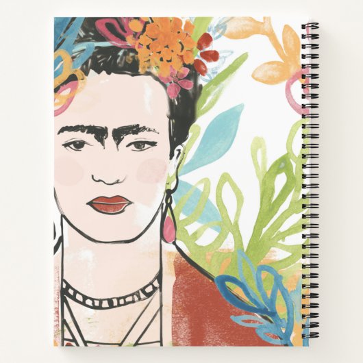 Portrait von Frida Kahlo Notizblock (Rückseite)