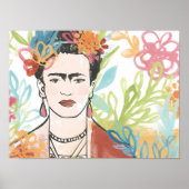 Portrait von Frida Kahlo Poster (Vorne)