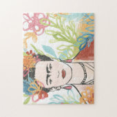 Portrait von Frida Kahlo Puzzle (Vertikal)