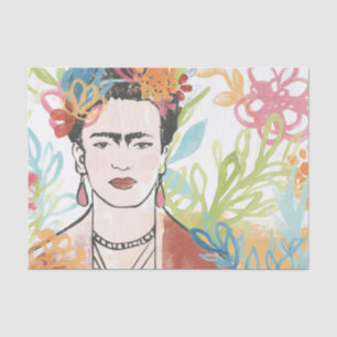 Portrait von Frida Kahlo Seidenpapier