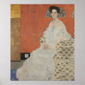Portrait von Fritza Riedler von Gustav Klimt Poster (Vorne)