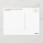 Portrait von Fritza Riedler von Gustav Klimt Postkarte (Rückseite)