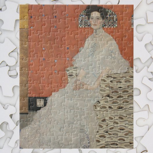 Portrait von Fritza Riedler von Gustav Klimt Puzzle