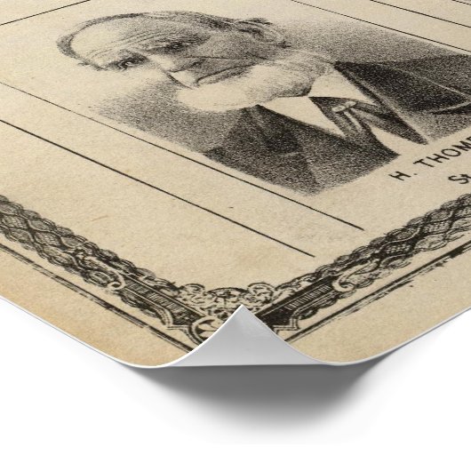 Portrait von frühen Siedlern und Bauern, Minnesota Poster (Ecke)