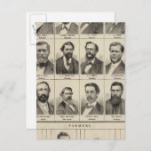 Portrait von frühen Siedlern und Bauern, Minnesota Postkarte (Vorne/Hinten)