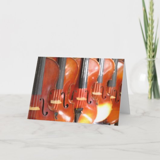 Portrait von fünf Violinen oder Violas Karte (Vorderseite)