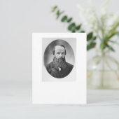 Portrait von Fyodor Mikhailowitsch Dostojewski Postkarte (Stehend Vorderseite)