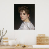 Portrait von Gabrielle Cot Bouguereau Leinwand Poster (Küche)